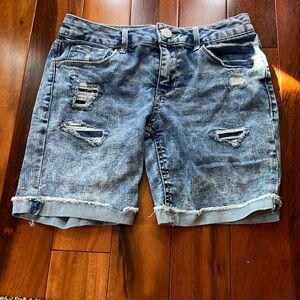 SO Ripped Jean Shorts Size 12 (Girls)